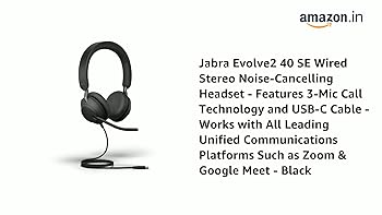 Jabra Evolve2 40 SE Wired Stereo Noise-Cancelling Headset